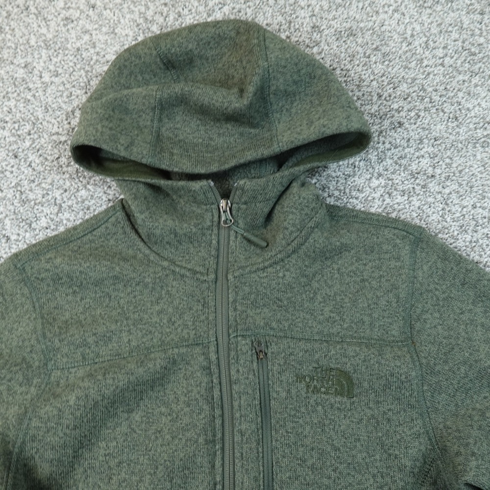 North Face Jacket Mens S Green Full Zip Gordon Lyons Hoodie Sweater Sweatshirt